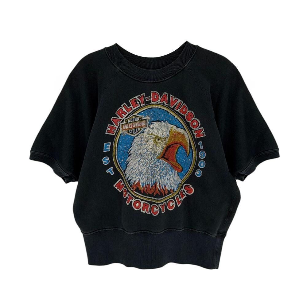 MADEWORN Harley Davidson 1903 Short Sleeve Sweatshirt S